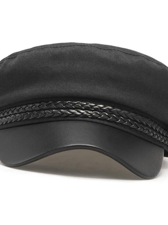 Women\'s Newsboy Cap Fiddler Caps Classic Beret Hat Fisherman Flat Hats Black main image 4